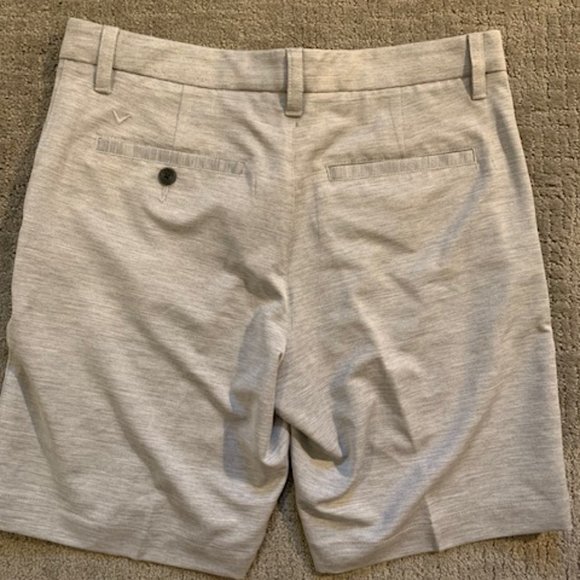 CALLAWAY Men's Opti-Stretch Solid Golf Short with Active Waistband Charcoal 32 - Picture 2 of 3